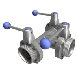 T-Butterfly Valve Male manually operated Type C DIN