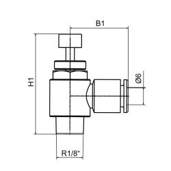 Angle Throttle Check Valve