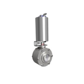 Compact Intermediate Flange Butterfly Valve VMove® Air/Spring DIN