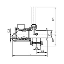 Plug-in Chamber with Stopper and Butterfly Valve Series C ISO