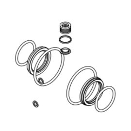 Seal Ring Set for abrasive and high-viskosity Medium DIN