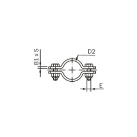 Pipe Clamp heavy Version without Shaft DIN 3567 DIN